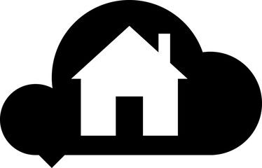 Dream home  icon, solid glyph icon