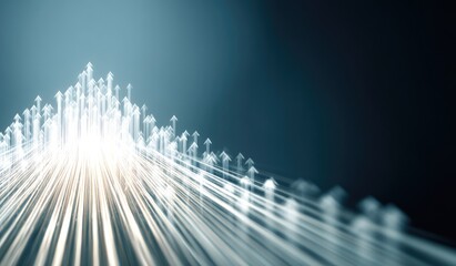 Obraz premium Abstract upward trajectory