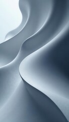 Fototapeta premium Abstract gray and white wave texture, smooth curves on space backdrop , bright, white, galaxy