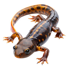 Obraz premium Stunning CloseUp of a Colorful Salamander isolated on transparent background