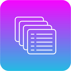 Obraz premium Sticky notes Icon