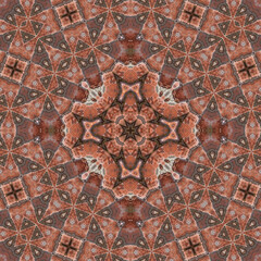 Seamless abstract pattern. Symmetrical texture. Square pattern art