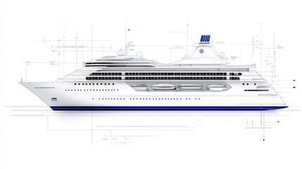 Luxury Cruise Ship Design Blueprint: A Vision of Elegant Maritime Travel