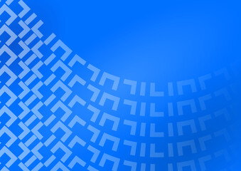 abstract blue background with abstract symbols