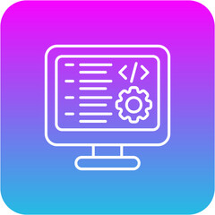 Fototapeta premium Web development Icon