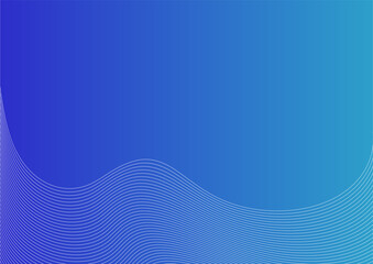 blue abstract background with waves of lines