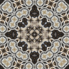 Seamless abstract pattern. Symmetrical texture. Square pattern art
