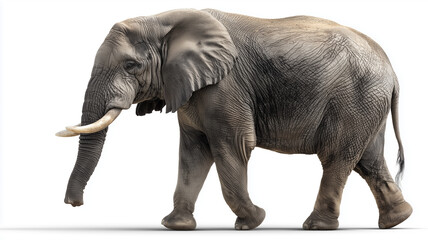 Elephant Isolated on White Background