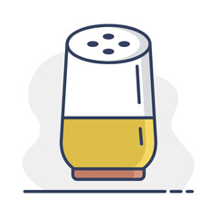 Smart home speaker with virtual assistant icon