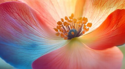 Vibrant Colorful Flower Closeup Macro Photography