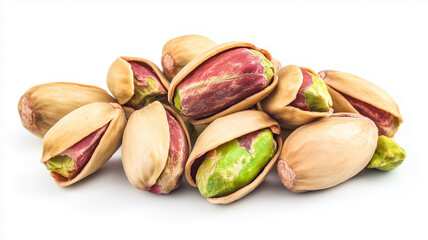 Pistachio Nuts Isolated On White Background