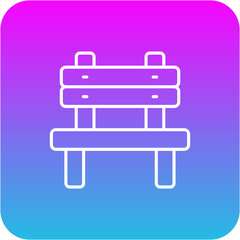 Obraz premium Bench Icon