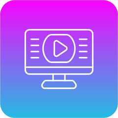 Fototapeta premium Online movie Icon