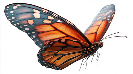 Beautiful Butterfly Isolated on a White Background