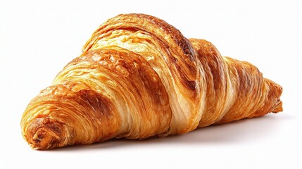 Delicious Buttery Croissant with Flaky Layers in Golden Color