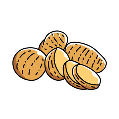 Potato Vegetables Stickers Clip Art Illustration for Healthy Food, Organic Garden, Scrapbook, Journal, and Farm-Themed Design