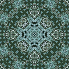 Seamless abstract pattern. Symmetrical texture. Square pattern art