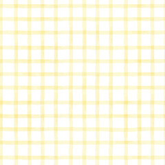 Butter Yellow Checkered Pattern