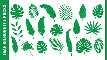 Playful Green Leaf Vector Mix