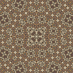 Seamless abstract pattern. Symmetrical texture. Square pattern art