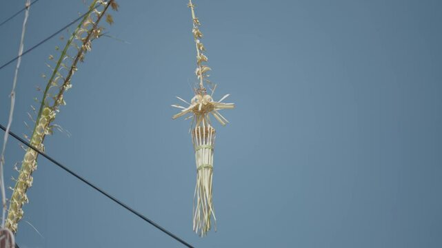 Probolinggo, East Java, Indonesia - August 3, 2023: The Tengger tribe of Mount Bromo residents in Ngadisari Village held the Unan-unan ceremony