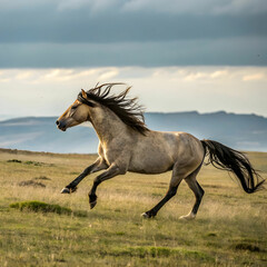 Fototapeta premium horse running on land