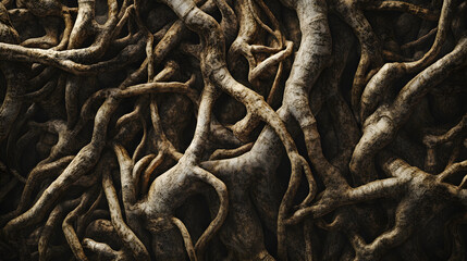 A pile of wood with many branches and twigs