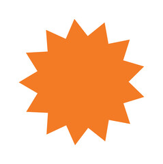 Starburst colorful tag. Star burst badge vignette. Vector simple pink red green blue round collection.