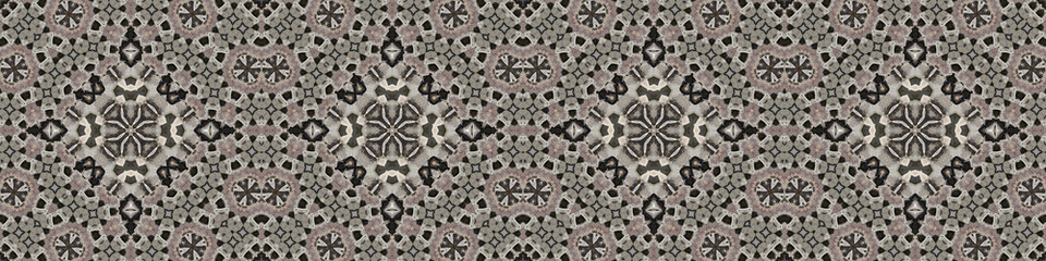 Seamless abstract ribbon pattern. Art ribbon. Symmetrical texture pattern