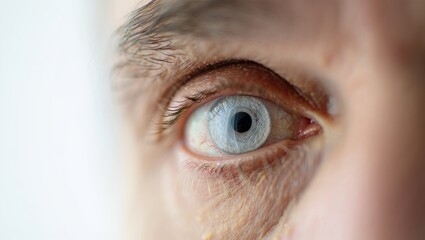 Fototapeta premium Ultra-Detailed Close-Up of Vibrant Human Eye, AI Generated