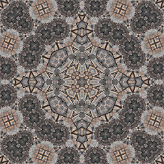 Seamless abstract pattern. Symmetrical texture. Square pattern art