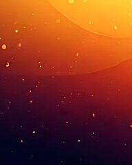 Abstract Orange and Maroon Gradient Background with Floating Particles
