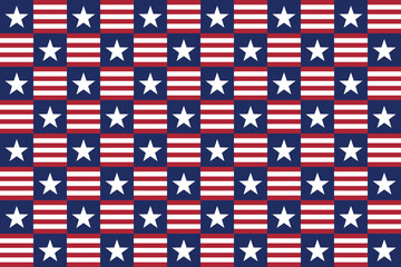 Obraz premium American Flag Pattern with stars and stripes
