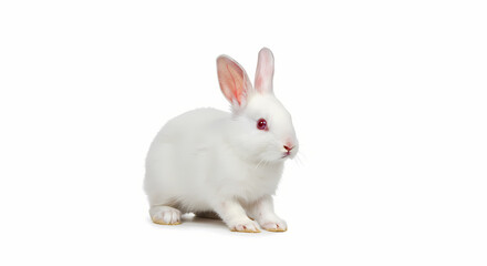 Obraz premium White Rabbit Image Cute Bunny Photo