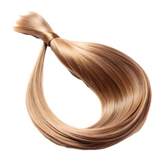 Luxury Human Hair Extensions Blonde Hair Weft  High Quality Remy Hair isolated on transparent background