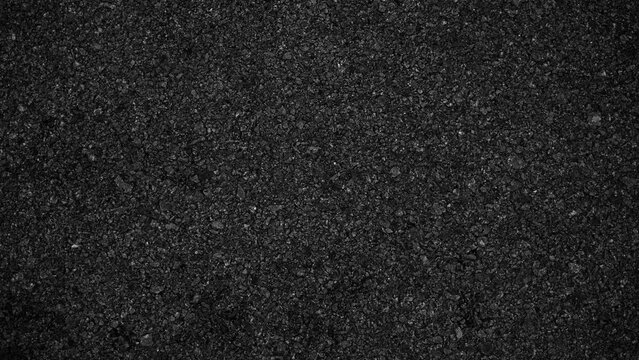 Surface grunge rough of asphalt, Seamless tarmac dark grey grainy road, Driveway texture background, Top view