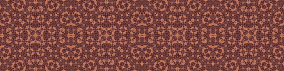 Seamless abstract ribbon pattern. Art ribbon. Symmetrical texture pattern