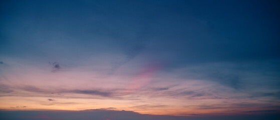 sunset in the sky