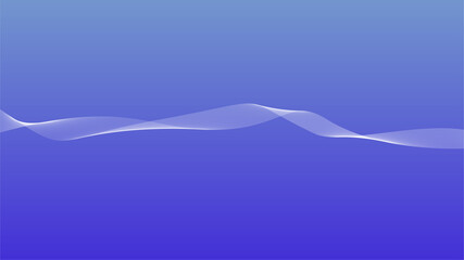 abstract blue background with a flow of smoke