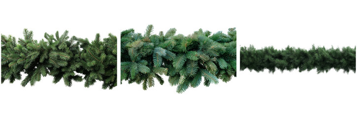 This lush green pine garland adds a touch of nature to holiday decorations, perfect for draping or embellishing during festive seasons