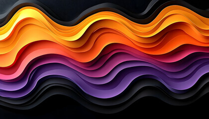 Abstract colorful wavy background