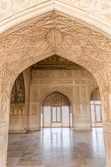 Obraz premium The Khas Mahal in the Red Fort at Agra, Uttar Pradesh, India.