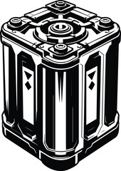 Tech Battery Silhouette