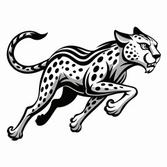 Fototapeta premium leopard vector illustration