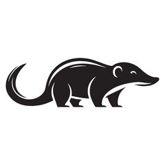 Unique solenodon silhouette – solenodon vector – solenodon illustration – silhouette of solenodon

