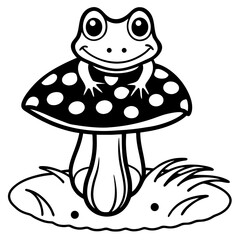 mushroom cartoon illustration