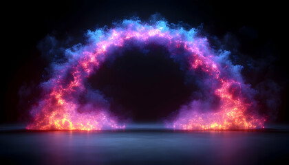 Obraz premium Abstract glowing archway design