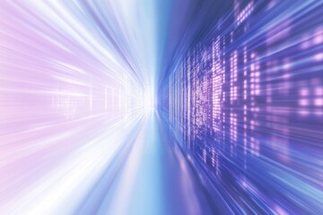 Sleek digital background with a blue and purple gradient, horizontal lines suggesting speed and dynamism for tech projects