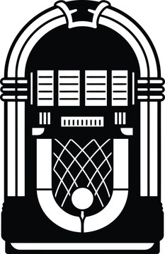 Retro Jukebox Icon - Vintage Music Vector