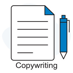  Copywriting icon, Words That Sell The Power of Copywriting, Crafting Persuasion Copywriting That Converts, vector